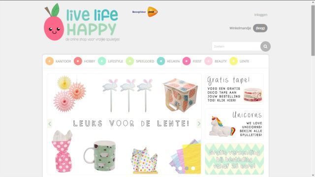 Webshop of the week Live Life Happy